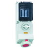 Wandsteckdose abschaltbar, verriegelt, abgesichert 63A 5p 400V 6h, IP67