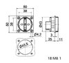 Schutzkontakt-Anbausteckdose 16A 3p 250V IP20