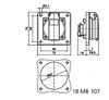 Schutzkontakt-Anbausteckdose gerade, QUICK-CONNECT schraubloser Steckkontakt 16A 3p 250V IP54