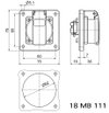 Schutzkontakt-Anbausteckdose 16A 3p 250V IP54