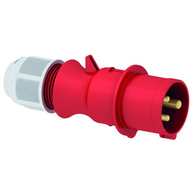 Stecker TLS mit MULTI-GRIP Verschraubung 16A 3p 400V 9h, IP44