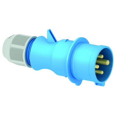 Stecker TLS mit MULTI-GRIP Verschraubung 16A 4p 230V 9h, IP44