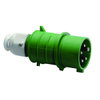 Stecker QUICK-CONNECT TE 16A 5p >50V grün 100-300Hz 10h, IP44