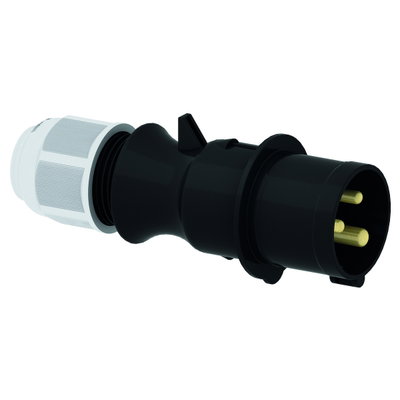 Stecker TLS mit MULTI-GRIP Verschraubung 16A 3p 500V 7h, IP44