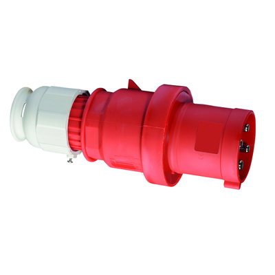 Stecker QUICK-CONNECT TE 63A 4p 400V 6h, IP44