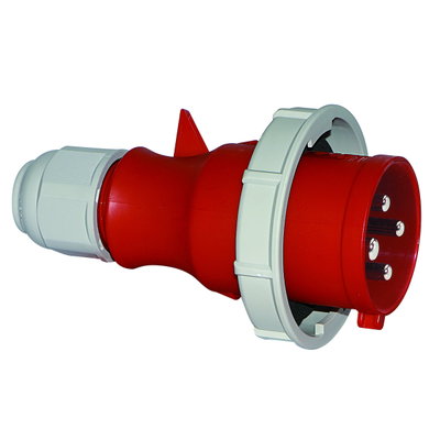 Stecker QUICK-CONNECT mit MULTI-GRIP Verschraubung TLQ Ausführung 32A 4p 380 und 440V 3h, IP67