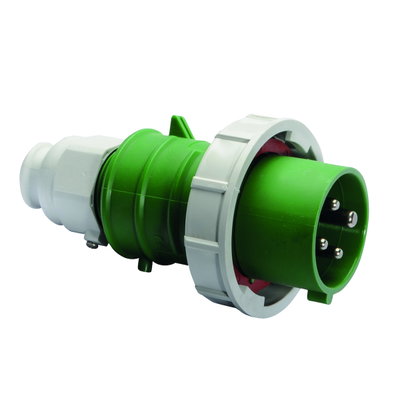 Stecker QUICK-CONNECT TE 32A 4p >50V grün 100-300Hz 10h, IP67