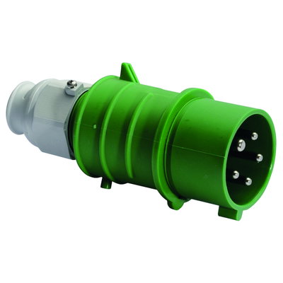 Stecker QUICK-CONNECT TE 16A 5p >50V grün >300-500Hz 2h, IP44