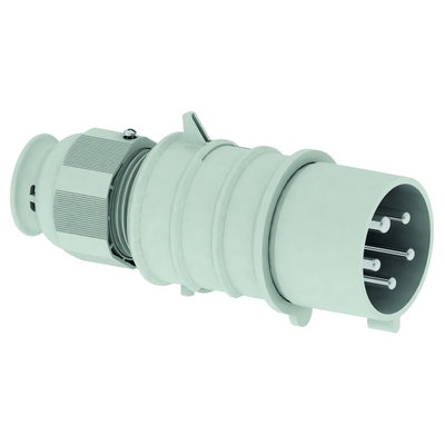 Stecker QUICK-CONNECT TE 16A 5p >50V grau 1h, IP44