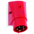 Wandgerätestecker 16A 5p 400V 6h, IP44