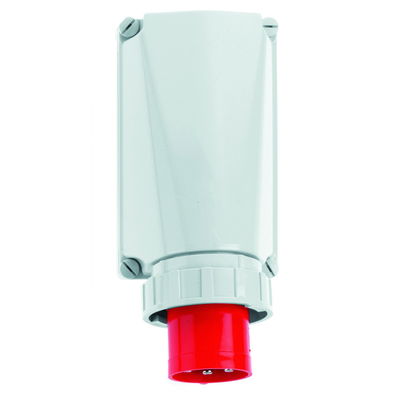 Wandgerätestecker 125A 5p 400V 6h, IP67