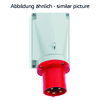 Wandgerätestecker 63A 4p 400V 6h, IP44