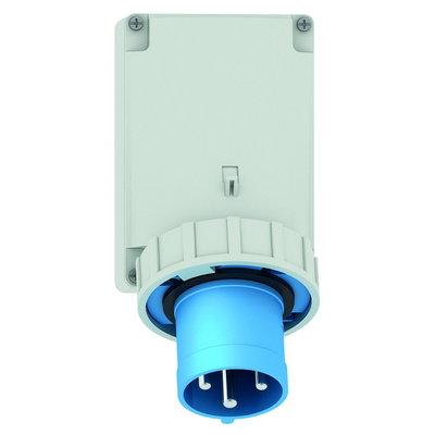 Wandgerätestecker 63A 3p 230V 6h, IP67