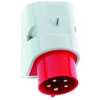 Wandgerätestecker Quick-Connect TE 16A 5p 400V 6h, IP44