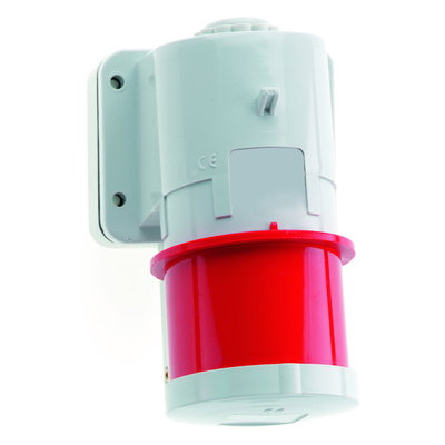 Wandgerätestecker Quick-Connect TE 32A 5p 400V 6h, IP44