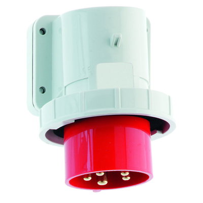 Wandgerätestecker Quick-Connect TE 16A 5p 400V 6h, IP67