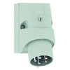 Wandgerätestecker Quick-Connect TE 32A 5p >50V grau 1h, IP44