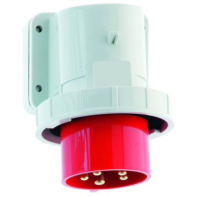 Wandgerätestecker 16A 5p 400V 6h, IP67