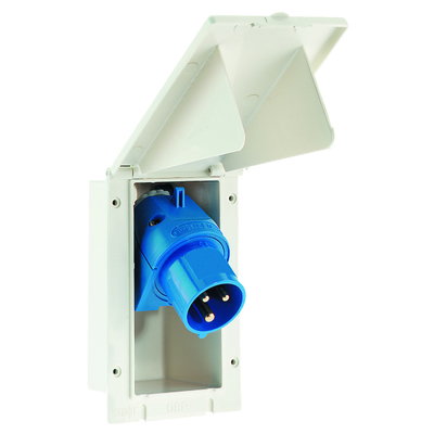 Caravaneinbaugerätestecker 16A 3p 230V 6h, IP44