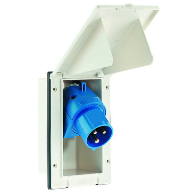 Caravaneinbaugerätestecker 16A 3p 230V 6h, IP44