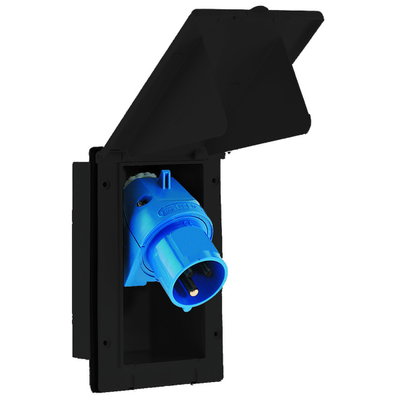 Caravaneinbaugerätestecker 16A 3p 230V 6h, IP44