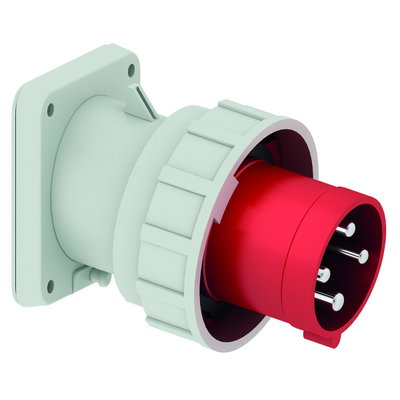 Anbaugerätestecker TE geneigt 63A 4p 400V 6h, IP67