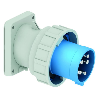 Anbaugerätestecker TE geneigt 63A 5p 230V 9h, IP67