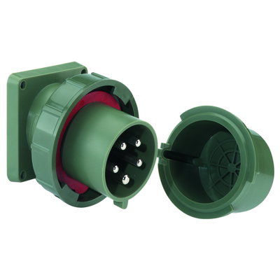 Anbaugerätestecker TN geneigt 32A 5p 400V 6h, IP67