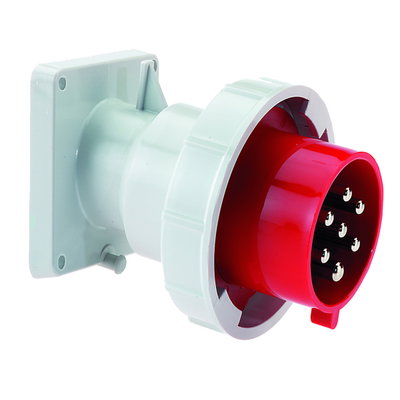 Anbaugerätestecker TE geneigt 32A 7p 400V 6h, IP67