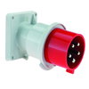 Anbaugerätestecker Quick-Connect TE geneigt 16A 5p 400V 6h, IP44
