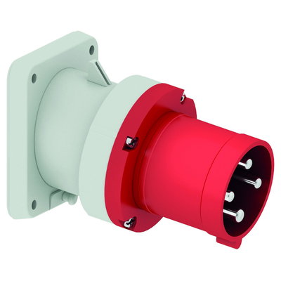 Anbaugerätestecker TE geneigt 63A 4p 400V 6h, IP44