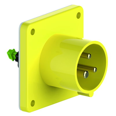 Flanschgerätestecker Quick-Connect gerade 16A 3p 110V 4h, IP44