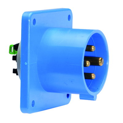 Flanschgerätestecker Quick-Connect gerade 32A 4p 230V 9h, IP44