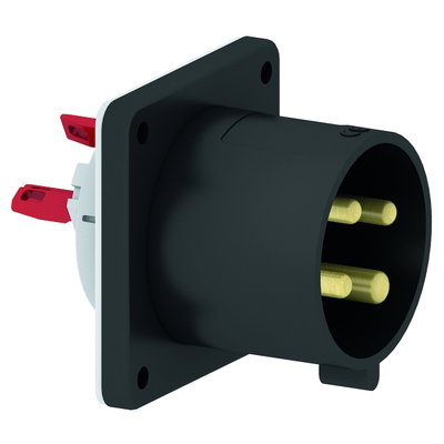 Flanschgerätestecker Quick-Connect gerade 32A 4p 500V 7h, IP44