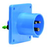 Flanschgerätestecker Quick-Connect gerade 16A 3p 230V 6h, IP44