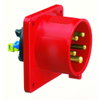 Flanschgerätestecker Quick-Connect gerade 32A 5p 400V 6h, IP44
