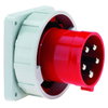 Flanschgerätestecker TE gerade 63A 5p 400V 6h, IP67
