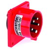 Phasenwender TE als Flanschgerätestecker 16A 5p 400V 6h, IP44