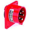 Phasenwender TE als Flanschgerätestecker 16A 5p 400V 6h, IP44