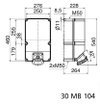 Wandsteckdose TE abschaltbar, verriegelt 125A 5p 400V 6h, IP67