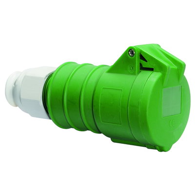 Kupplung QUICK-CONNECT TE 16A 4p >50V grün 100-300Hz 10h, IP44