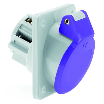 Kleinspannungs-Anbausteckdose geneigt 16A 2p 24V keine Hilfsnase oder Nut, IP44