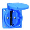 Schutzkontakt-Anbausteckdose gerade, QUICK-CONNECT schraubloser Steckkontakt 16A 3p 250V IP54