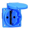 Schutzkontakt-Anbausteckdose gerade, QUICK-CONNECT schraubloser Steckkontakt 16A 3p 250V IP54