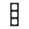 Abdeckrahmen 3-fach schwarz matt - future® linear - matt   
