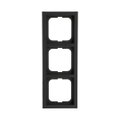 Abdeckrahmen 3-fach schwarz matt - future® linear - matt