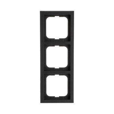 Abdeckrahmen 3-fach schwarz matt - future® linear - matt   