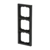 Abdeckrahmen 3-fach schwarz matt - future® linear - matt   