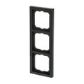 Abdeckrahmen 3-fach schwarz matt - future® linear - matt