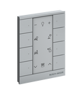 Busch-Tenton®, 8-fach Bedienelement, alusilber, für Busch-free@home®